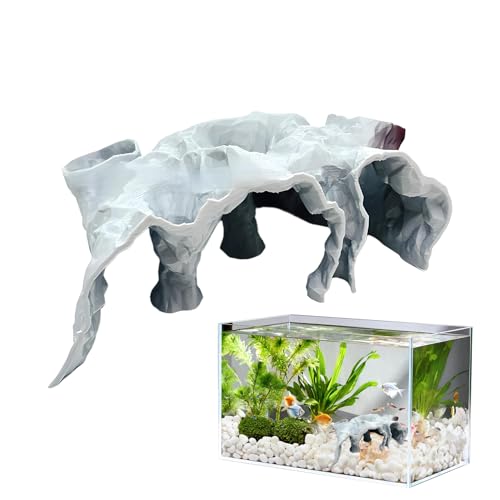 Aquariumhöhle – Aquarium-Tunnelhöhle, Zuchtunterstand, Landschaftsdekoration für Betta Cory, kleine Buntbarsche, Guppy, Reptilien Aquariumhöhle – Aquarium-Tunnelhöhle, Zuchtunterstand, Landschaftsdekoration für Betta Cory, kleine Buntbarsche, Guppy, Reptilien von Shxupjn