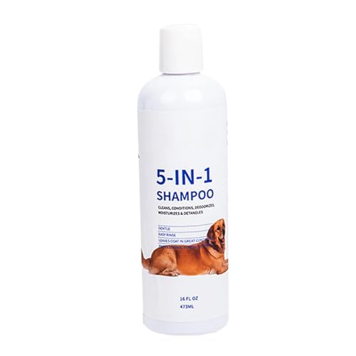 Shxupjn 5-in-1-Hundeshampoo, Hundeshampoo,Trockene Haut und Juckreiz linderndes Haustiershampoo für Hunde - 16fl Oz Hundeshampoo, Haustiershampoo und Spülung zur Feuchtigkeitsversorgung, Reinigung und Shxupjn 5-in-1-Hundeshampoo, Hundeshampoo,Trockene Haut und Juckreiz linderndes Haustiershampoo für Hunde - 16fl Oz Hundeshampoo, Haustiershampoo und Spülung zur Feuchtigkeitsversorgung, Reinigung und von Shxupjn