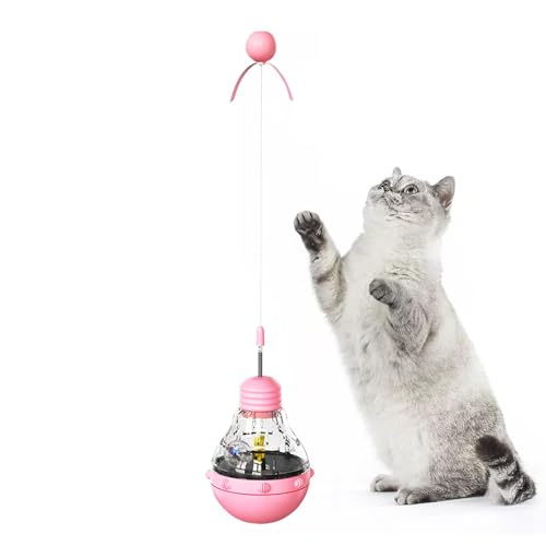 Shxupjn Katzenfutterspender Spielzeug - Kitten Feeder Spielzeug mit Teaser Zauberstab und LED-Licht | Kätzchen Anreicherung Spielzeug, interaktiver Ball Katze Puzzle Feeder für Indoor-Katzen Shxupjn Katzenfutterspender Spielzeug - Kitten Feeder Spielzeug mit Teaser Zauberstab und LED-Licht | Kätzchen Anreicherung Spielzeug, interaktiver Ball Katze Puzzle Feeder für Indoor-Katzen von Shxupjn