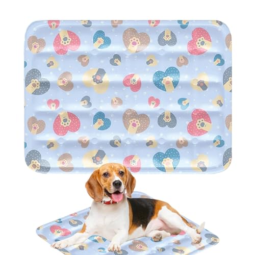 Shxupjn Kühlendes Hundebett, selbstkühlende Matten für Haustiere,Kühlmatte Decke für Haustiere - Tragbare, atmungsaktive Haustier-Kühlbettmatte, Decke für kleine und mittelgroße Haustiere, Katzen Shxupjn Kühlendes Hundebett, selbstkühlende Matten für Haustiere,Kühlmatte Decke für Haustiere - Tragbare, atmungsaktive Haustier-Kühlbettmatte, Decke für kleine und mittelgroße Haustiere, Katzen von Shxupjn
