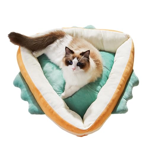 Shxupjn Lustiges Katzenbett | Niedliches Cartoon-Dinosaurier-Ped-Bett – lustiges Katzenkissen, beruhigendes Haustierbett, rutschfeste Unterseite, kleine Hundematte, waschbare Haustierbox-Matte für Shxupjn Lustiges Katzenbett | Niedliches Cartoon-Dinosaurier-Ped-Bett – lustiges Katzenkissen, beruhigendes Haustierbett, rutschfeste Unterseite, kleine Hundematte, waschbare Haustierbox-Matte für von Shxupjn