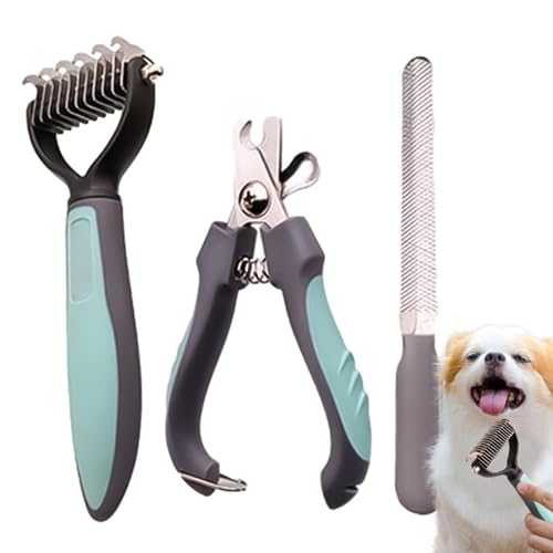 Shxupjn Nagelknipser für Hunde,Krallenschneider für Hunde | 3 Teile/Satz Zehennagel Katzen Nagel Haustier Kit Clippers | Haustierpflegezubehör für Hamster, Katzen, Meerschweinchen von Shxupjn