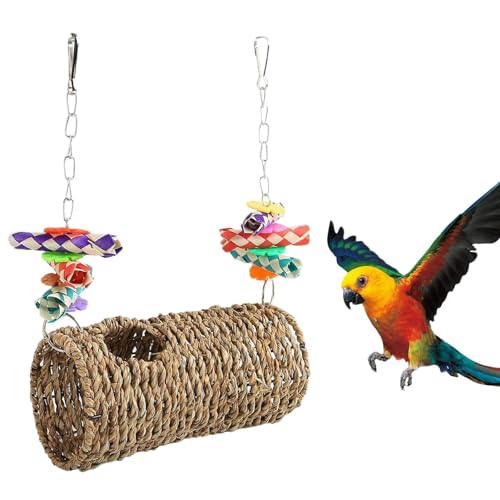 Shxupjn Papageien-Hängematte für Käfig, Seegras-Hängematte für Vögel | Vogelkäfig-Zelt-Spielzeug,Fein verarbeitetes Vogel-Papageien-Schaukelspielzeug für Hamster, Chinchillas, Schwarze Vögel, Shxupjn Papageien-Hängematte für Käfig, Seegras-Hängematte für Vögel | Vogelkäfig-Zelt-Spielzeug,Fein verarbeitetes Vogel-Papageien-Schaukelspielzeug für Hamster, Chinchillas, Schwarze Vögel, von Shxupjn