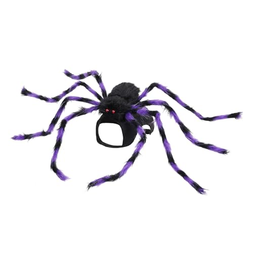 Shxupjn Spinnen-Outfit für Hunde,Hunde-Spinnen-Kostüm - Spinnen-Cosplay-Bekleidung,Verstellbares Halloween-Haustierkostüm für Hunde und Katzen, Verkleidungszubehör Shxupjn Spinnen-Outfit für Hunde,Hunde-Spinnen-Kostüm - Spinnen-Cosplay-Bekleidung,Verstellbares Halloween-Haustierkostüm für Hunde und Katzen, Verkleidungszubehör von Shxupjn