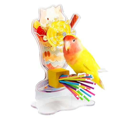 Shxupjn Vogelspielzeug, Sittichkäfig-Zubehör, buntes Nymphensittich-Spielzeug, Vogelkäfig-Zubehör, bissfest, Unterhaltung verbessert das Wohlbefinden der Vögel Shxupjn Vogelspielzeug, Sittichkäfig-Zubehör, buntes Nymphensittich-Spielzeug, Vogelkäfig-Zubehör, bissfest, Unterhaltung verbessert das Wohlbefinden der Vögel von Shxupjn
