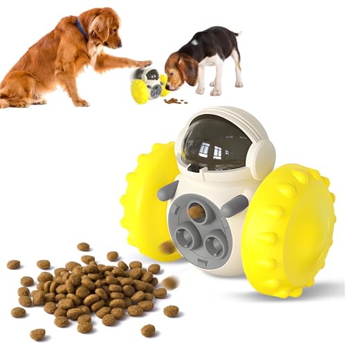 Hundespielzeug zur Förderung der Intelligenz, Intelligenzspielzeug für Hunde, Slow Feeder Antischlingnapf für Hunde zur Verbesserung der Verdauung, Rolling Feeder Hundespielzeug-Futterausgabe (Gelb) Hundespielzeug zur Förderung der Intelligenz, Intelligenzspielzeug für Hunde, Slow Feeder Antischlingnapf für Hunde zur Verbesserung der Verdauung, Rolling Feeder Hundespielzeug-Futterausgabe (Gelb) von Shyllin