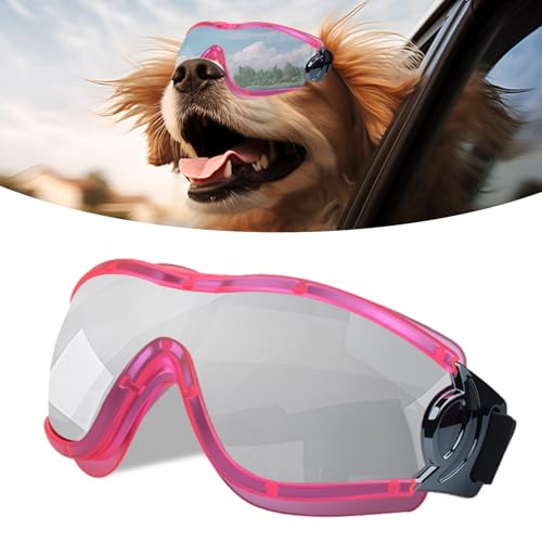 Shyllin Sonnenbrille für Hunde Uv Schutz, Hundebrille Motorrad, Atmungsaktiv und Staubdicht, Cool Sonnenbrille für mittelgroße/große Hunde von Shyllin