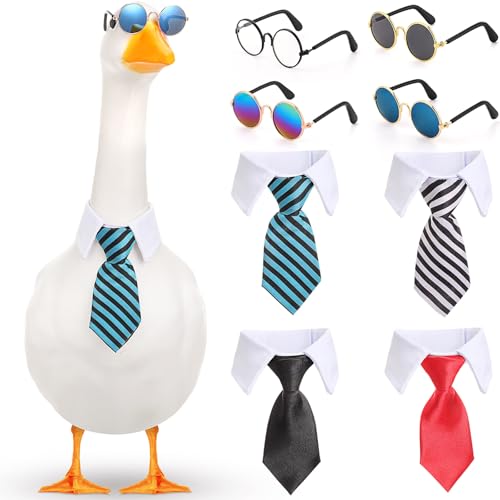 Shyyween Krawatte und Sonnenbrille, Gans-Outfits, 58,4 cm, Kunststoff, Gans-Statue, Sonnenbrille, Halsbekleidung für Garten, Retro, Haustier, Cosplay, Party, Terrasse, Hof Shyyween Krawatte und Sonnenbrille, Gans-Outfits, 58,4 cm, Kunststoff, Gans-Statue, Sonnenbrille, Halsbekleidung für Garten, Retro, Haustier, Cosplay, Party, Terrasse, Hof von Shyyween
