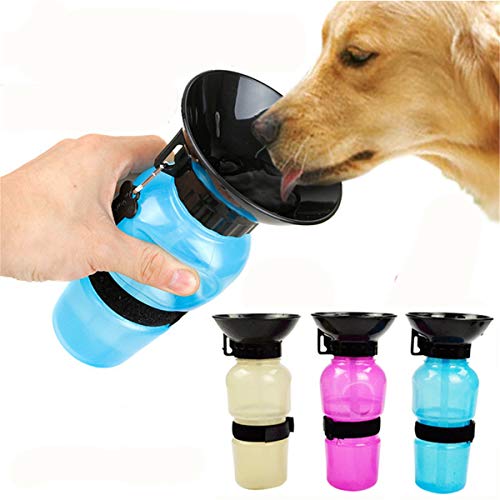 SiChun Tragbare Wasserflasche für Hunde, 500 ml, zufällige Farbe von SiChun