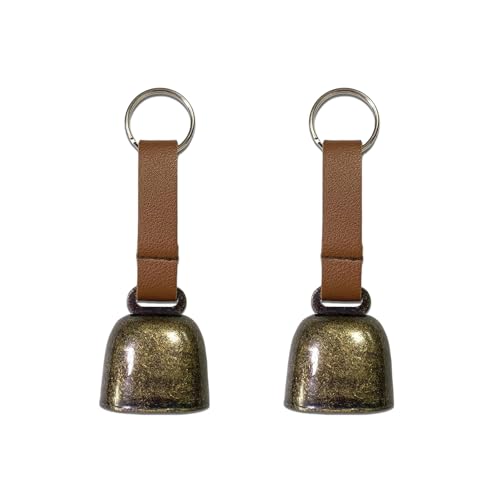 Sicheii 2 Stück kleine Kuhglocke für Hundehalsband mit Lederband, Bär Warnglocke, Laute Kuhglocke, Anti-Verlust Weiden Kupfer Trainingsglocken, Haustier Tracker Geräuschmacher für Katze Pferd Schaf Sicheii 2 Stück kleine Kuhglocke für Hundehalsband mit Lederband, Bär Warnglocke, Laute Kuhglocke, Anti-Verlust Weiden Kupfer Trainingsglocken, Haustier Tracker Geräuschmacher für Katze Pferd Schaf von Sicheii