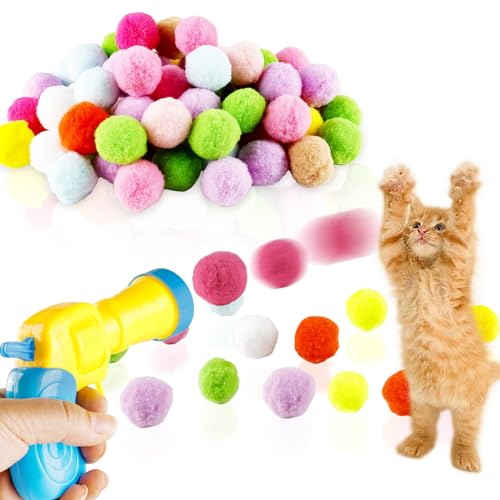 SicoVision Premium weiche Bommelbälle für Katzen – interaktives Katzenspielzeug, Ballwerfer, leise, elastische Katzenteaser-Ball, 3 cm, Plüschspielzeug, Pompom-Bälle für Kätzchen-Training und Spielen SicoVision Premium weiche Bommelbälle für Katzen – interaktives Katzenspielzeug, Ballwerfer, leise, elastische Katzenteaser-Ball, 3 cm, Plüschspielzeug, Pompom-Bälle für Kätzchen-Training und Spielen von SicoVision