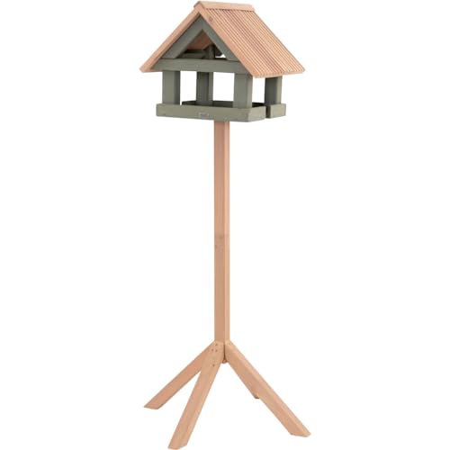 Vogelfutterhaus FRED inkl. Ständer Maße: 39x39x34/98 cm, Kiefer FSC 100% von Siena Garden