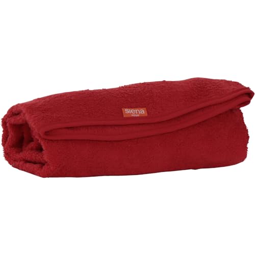 Lifa Schondecke rot XL Dessin Uni rot, Frottee 100% Baumwolle von Siena Home