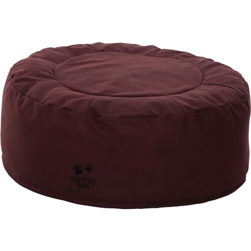 Siena Home Solon Hundebett Bordeaux M Dessin Lederoptik Bordeaux, Mikrofaser 100% Polyester von Siena Home