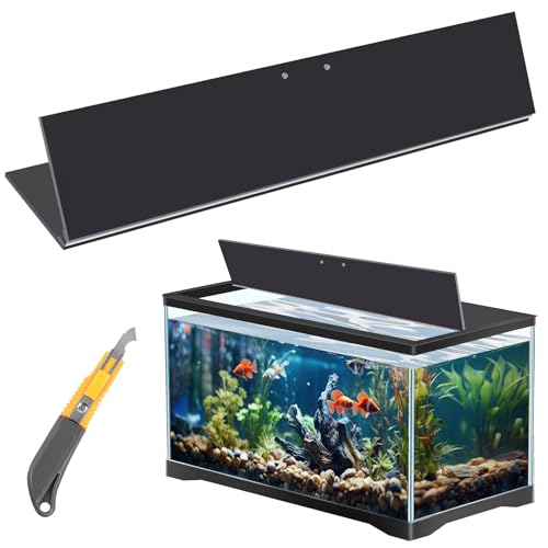 Sieral Aquarium Polycarbonat-Überdachungs-Set, 74 x 29 x 0,3 cm, für 20/29/37 Gallonen ohne Mittelstrebe, Aquarium-Abdeckung, Aquarium-Deckel mit Hakenmesser, Schwarz Sieral Aquarium Polycarbonat-Überdachungs-Set, 74 x 29 x 0,3 cm, für 20/29/37 Gallonen ohne Mittelstrebe, Aquarium-Abdeckung, Aquarium-Deckel mit Hakenmesser, Schwarz von Sieral