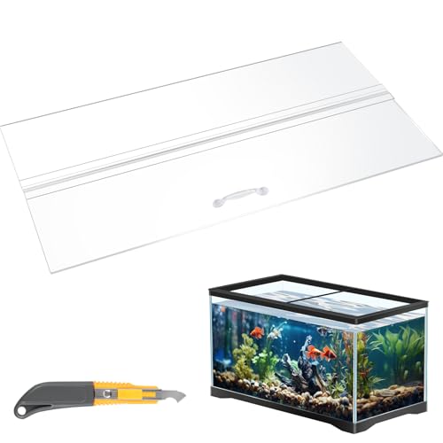 Sieral Aquarium-Überdachungs-Set aus Polycarbonat, 60 x 30 x 0,3 cm, für 15/20 Stunden, 55 Gallonen ohne Mittelstrebe, Aquarium-Abdeckung, Aquarium-Deckel mit Hakenmesser, transparent Sieral Aquarium-Überdachungs-Set aus Polycarbonat, 60 x 30 x 0,3 cm, für 15/20 Stunden, 55 Gallonen ohne Mittelstrebe, Aquarium-Abdeckung, Aquarium-Deckel mit Hakenmesser, transparent von Sieral
