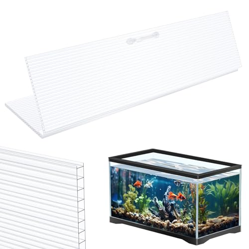 Sieral Klares Aquariumüberdachungs-Set, Polycarbonat-Gewächshausplatten, 50 x 20 x 0,6 cm, für 15/20 H/55 Gallonen Aquarium, ohne Mittelstrebe, Aquarium-Abdeckung Sieral Klares Aquariumüberdachungs-Set, Polycarbonat-Gewächshausplatten, 50 x 20 x 0,6 cm, für 15/20 H/55 Gallonen Aquarium, ohne Mittelstrebe, Aquarium-Abdeckung von Sieral
