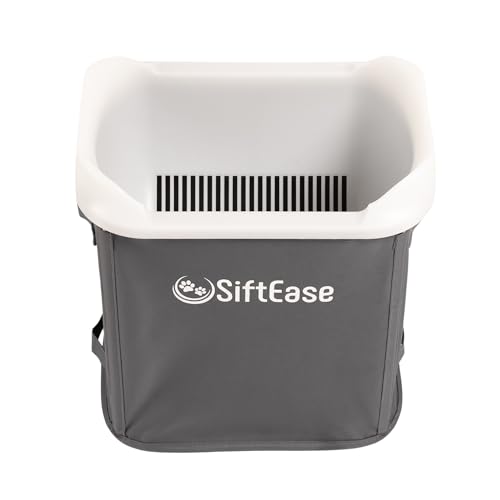SiftEase Katzentoilettenreiniger, schnelle und einfache Reinigung ohne Schaufel, großes Sieb mit Mülleimer für länger anhaltende Streu, Dunkelgrau SiftEase Katzentoilettenreiniger, schnelle und einfache Reinigung ohne Schaufel, großes Sieb mit Mülleimer für länger anhaltende Streu, Dunkelgrau von SiftEase