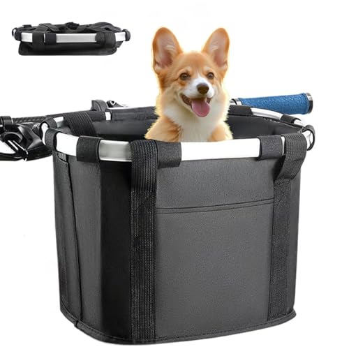 Fahrradkorb vorne für Erwachsene, entfernen Sie Katzen-/Hundekorb für Fahrrad, einfach zu entfernen/zu installieren, Vorderradkorb mit Griffen für Einkaufen, Picknick, Spielen, Pendeln, Alltagskorb Fahrradkorb vorne für Erwachsene, entfernen Sie Katzen-/Hundekorb für Fahrrad, einfach zu entfernen/zu installieren, Vorderradkorb mit Griffen für Einkaufen, Picknick, Spielen, Pendeln, Alltagskorb von Sightday