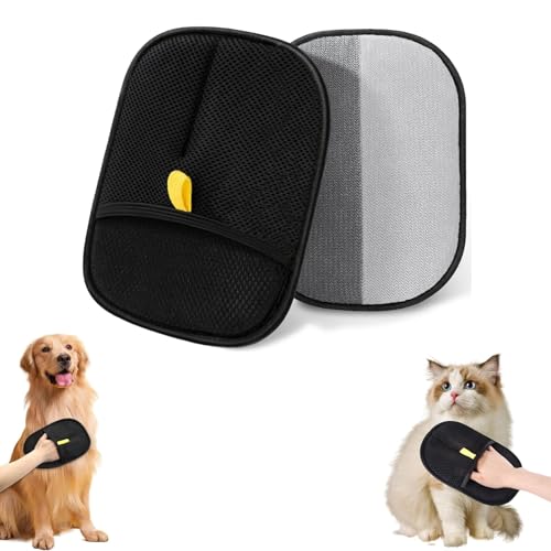 Sikweny 2 Stück Double-Sided pet Grooming Gloves Doppelseitiges Design Wiederverwendbare Fellpflegehandschuhe Wiederverwendbar Antistatische Handschuhe Tragbares Design für Katzen Hunde Kaninchen Sikweny 2 Stück Double-Sided pet Grooming Gloves Doppelseitiges Design Wiederverwendbare Fellpflegehandschuhe Wiederverwendbar Antistatische Handschuhe Tragbares Design für Katzen Hunde Kaninchen von Sikweny