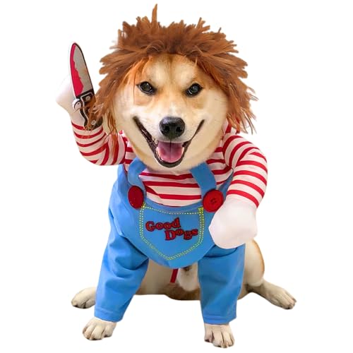 Sikweny Hundekostüm Halloween Hund Inklusive Jacke und Kunstbart Hunde Halloween Verstellbar Dog Costume Atmungsaktiv Katzenkostüm Kostüm Katze für Festivalkostüme Mottopartys (L) Sikweny Hundekostüm Halloween Hund Inklusive Jacke und Kunstbart Hunde Halloween Verstellbar Dog Costume Atmungsaktiv Katzenkostüm Kostüm Katze für Festivalkostüme Mottopartys (L) von Sikweny