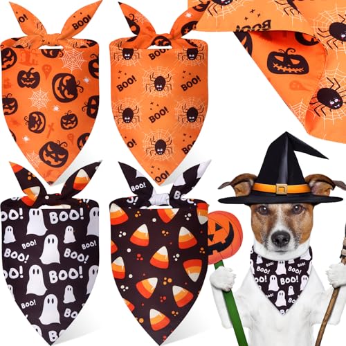 SilTriangle Halloween-Hundehalstücher für Katzen, wendbar, doppelseitig, Geist und Spinne, Kürbis, Mais, Bonbons, Muster, Halstücher für Katzen, verstellbar, dreieckig, Party, für kleine, mittelgroße SilTriangle Halloween-Hundehalstücher für Katzen, wendbar, doppelseitig, Geist und Spinne, Kürbis, Mais, Bonbons, Muster, Halstücher für Katzen, verstellbar, dreieckig, Party, für kleine, mittelgroße von SilTriangle