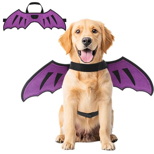 SilTriangle Hunde-Drachenflügel, Halloween-Kostüm, Haustier-Cosplay-Flügel, Zubehör für kleine, mittelgroße und große Hunde, Katzenkostüm, Halloween, Geburtstagsparty, Foto-Requisiten SilTriangle Hunde-Drachenflügel, Halloween-Kostüm, Haustier-Cosplay-Flügel, Zubehör für kleine, mittelgroße und große Hunde, Katzenkostüm, Halloween, Geburtstagsparty, Foto-Requisiten von SilTriangle