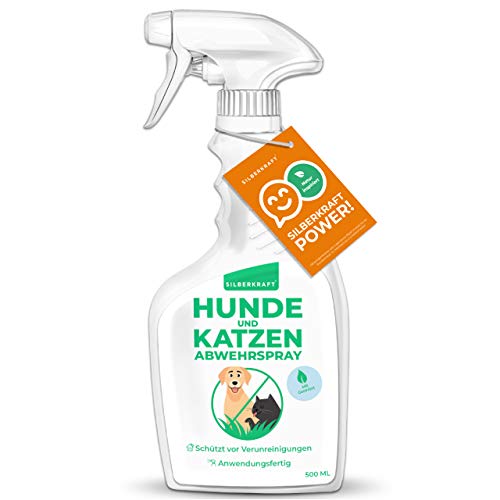 Silberkraft Hunde und Katzenabwehr Spray 500 ml - Spray zur Abwehr & Bekämpfung - Hunde und Katzenvertreiber zum Vertreiben und bekämpfen, Fernhaltespray - Granulat, Gitter und Ultraschall Alternative Silberkraft Hunde und Katzenabwehr Spray 500 ml - Spray zur Abwehr & Bekämpfung - Hunde und Katzenvertreiber zum Vertreiben und bekämpfen, Fernhaltespray - Granulat, Gitter und Ultraschall Alternative von Silberkraft