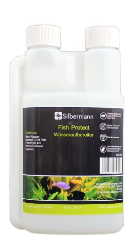 Silbermann Fish-Protect, Wasseraufbereiter mit Vitamin-Komplex für Süßwasser Aquarien, in Verschiedenen Größen (250 ml) von Silberman