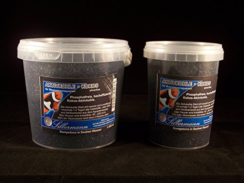 Silbermann Aktivkohle, Filterkohle, für Meerwasseraquarien, in verschiedenen Qualitäten und Größen (Kokos, 5000 ml) von Silbermann