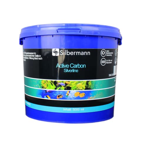 Silbermann Aktivkohle, Filterkohle, für Meerwasseraquarien, in verschiedenen Qualitäten und Größen (Silverline, 5000 ml) von Silbermann
