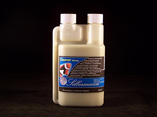 Silbermann Cleaner flüssig für Meerwasseraquarien, bindet Schadstoffe, sorgt für kristallklares Wasser, in verschiedenen Größen (250 ml) von Silbermann