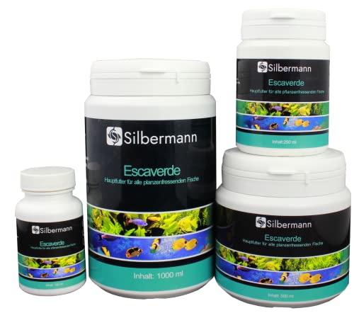 Silbermann Flockenfutter grün, Hauptfutter für Meerwasserfische, in verschiedenen Größen (1000 ml) von Silbermann