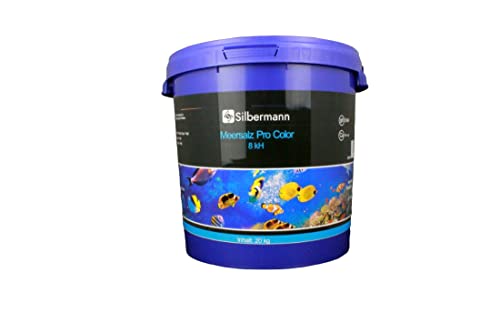 Silbermann Meersalz pro Color 8 KH für Meerwasseraquarium 20 kg Eimer für 550 l von Silbermann