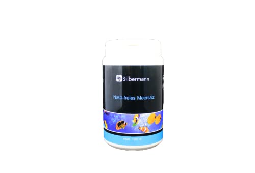 Silbermann NaCl (Natriumchlorid) freies Meersalz, zur Mineralien-Versorgung ohne Kochsalz im Meerwasseraquarium, in verschiedenen Größen (1000 ml) von Silbermann