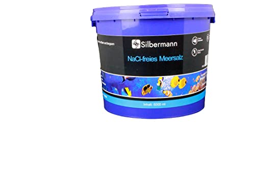 Silbermann NaCl (Natriumchlorid) freies Meersalz, zur Mineralien-Versorgung ohne Kochsalz im Meerwasseraquarium, in verschiedenen Größen (5000 ml) von Silbermann