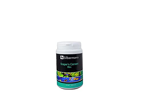 Silbermann Scaper´s Cement, Aquarien Zement, Aquarien Mörtel (1200 g, blau) von Silbermann