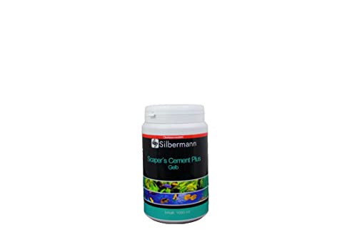 Silbermann Scaper's Cement Plus, Aquarien Zement, Aquarien Mörtel, Größen (1200 g, sandgelb) von Silbermann
