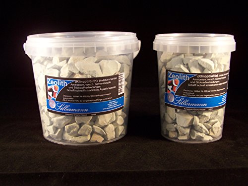 Silbermann Zeolith (Klinoptilolith), Filtermaterial für Meerwasseraquarien, fein, grob oder Pulver, Entgifter, in verschiedenen Größen (grob, 5000 ml) von Silbermann