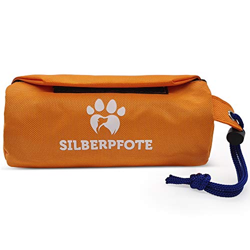 Silberpfote® Futterbeutel für Hunde - Hunde Futterdummy zum Apportieren - Leckerlibeutel für Leckerli (Nass und Trockenfutter)- Erziehungshilfe für deinen Hund von Silberpfote