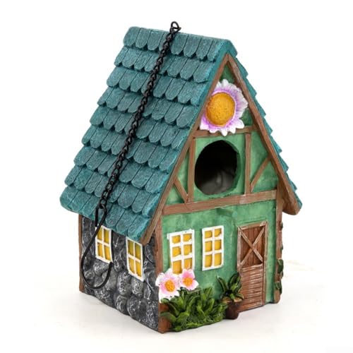 Funktionales Vogelhaus aus Kunstharz für Innenhofdekoration, perfekt als Nistplatz für Vögel von Sileduove