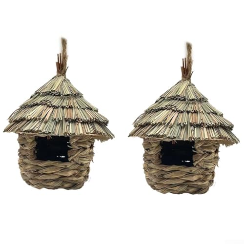 Kolibri-Nest zum Aufhängen, rustikales Design, ideal für Vogelliebhaber und Naturbegeisterte (2 Stück Nr. 2) von Sileduove