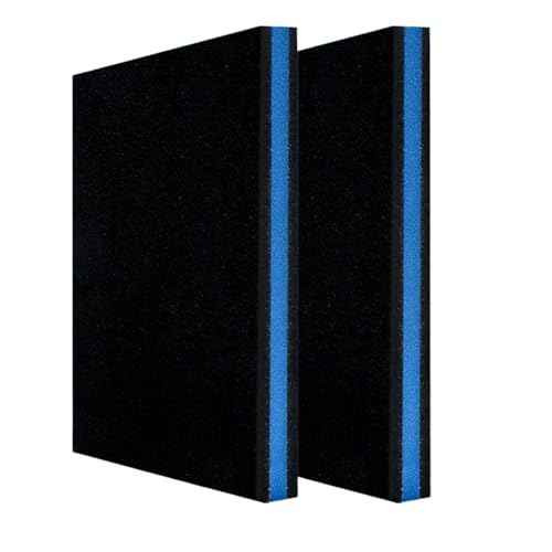 Filterwatte Filterschaum für Aquarienfilter, Aquarium Filterschwamm, Aquarium-Filter Schwamm, Biochemischer Schaumstofffilter, Teichfilter Schwämme, Filterschaum für Aquaristik Teich - 30x25x2cm von Silkwish