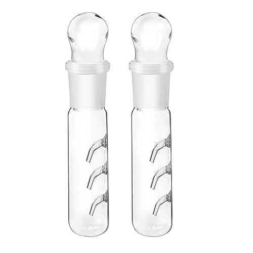 2 Stück Effizient Planarienfalle, 3 Loch Klarglas Glas Planaria Trap für Fisch Tank Aquarium, Klarglas Catcher Trap (Wiederverwendbar) von Silkwish