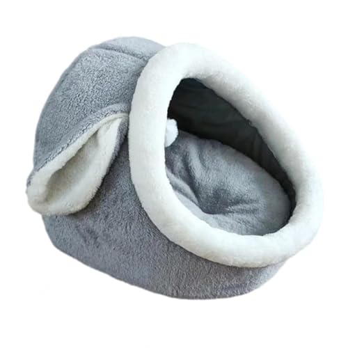 SilteD Gemütliches Plüsch-Katzenbett, süße Laternenform, abnehmbare, waschbare Matte, halbgeschlossenes Katzennest für den Innenbereich für Kätzchen, Welpen und Kaninchen, rutschfeste und wasserdichte SilteD Gemütliches Plüsch-Katzenbett, süße Laternenform, abnehmbare, waschbare Matte, halbgeschlossenes Katzennest für den Innenbereich für Kätzchen, Welpen und Kaninchen, rutschfeste und wasserdichte von SilteD