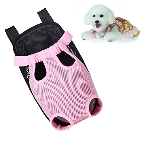 SilteD Haustier-Rucksack für Hunde und Katzen, Tragetasche vorne für mittelgroße und kleine Hunde, Hundetragetasche hinten auf der Brust, verstellbare Beine, Reisetasche für Haustiere, tragbarer SilteD Haustier-Rucksack für Hunde und Katzen, Tragetasche vorne für mittelgroße und kleine Hunde, Hundetragetasche hinten auf der Brust, verstellbare Beine, Reisetasche für Haustiere, tragbarer von SilteD
