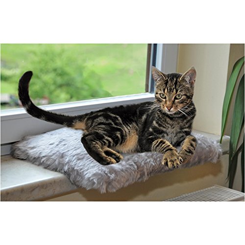 Silvio Design Katzen-Fensterliege Jacquard Plüsch grau Silvio Design Katzen-Fensterliege Jacquard Plüsch grau von Silvio Design