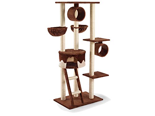 Silvio Design Katzen-Kratzbaum Merlin, zweifarbig braun-beige, ca. 50x80x168 cm von Silvio Design