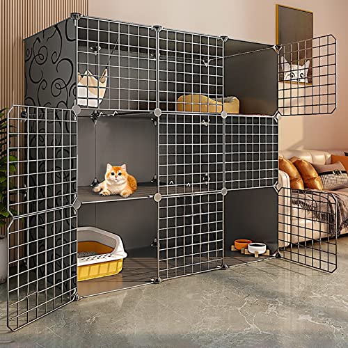 Großer Katzenkäfig, Katzenhäuser für Hauskatzen, selbst zusammengebauter Katzenkäfig, Bodenmatte, Kabelbinder, Katzenhaus für den Innenbereich, in dem eine Toilette untergebracht Werden kann Großer Katzenkäfig, Katzenhäuser für Hauskatzen, selbst zusammengebauter Katzenkäfig, Bodenmatte, Kabelbinder, Katzenhaus für den Innenbereich, in dem eine Toilette untergebracht Werden kann von SimKha
