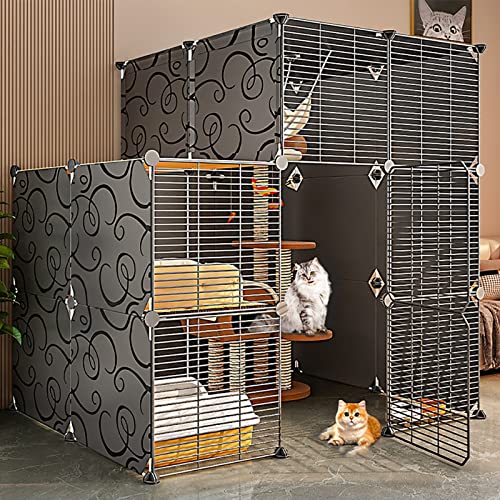 Großer Katzenkäfig, Katzenhäuser für Hauskatzen, selbst zusammengebauter Katzenkäfig, Bodenmatte, Kabelbinder, Katzenhaus für den Innenbereich, in dem eine Toilette untergebracht Werden kann Großer Katzenkäfig, Katzenhäuser für Hauskatzen, selbst zusammengebauter Katzenkäfig, Bodenmatte, Kabelbinder, Katzenhaus für den Innenbereich, in dem eine Toilette untergebracht Werden kann von SimKha